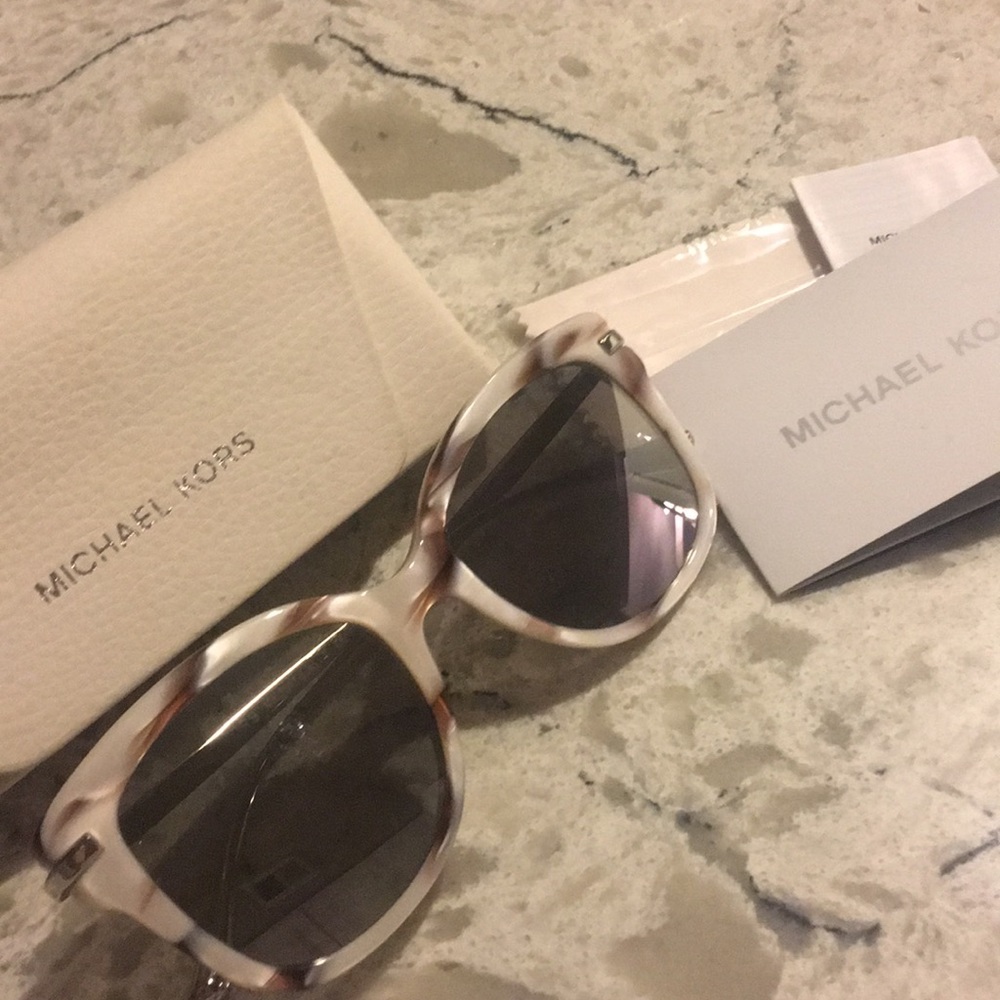 Michael Kors reflective sunglasses, white and grey - Picture 1 of 3
